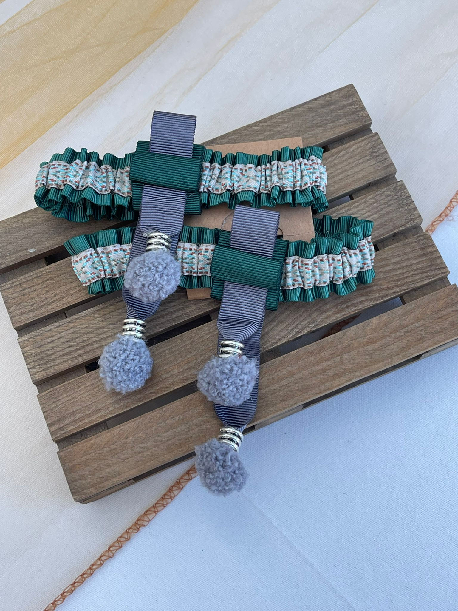 Lligacames verde y gris