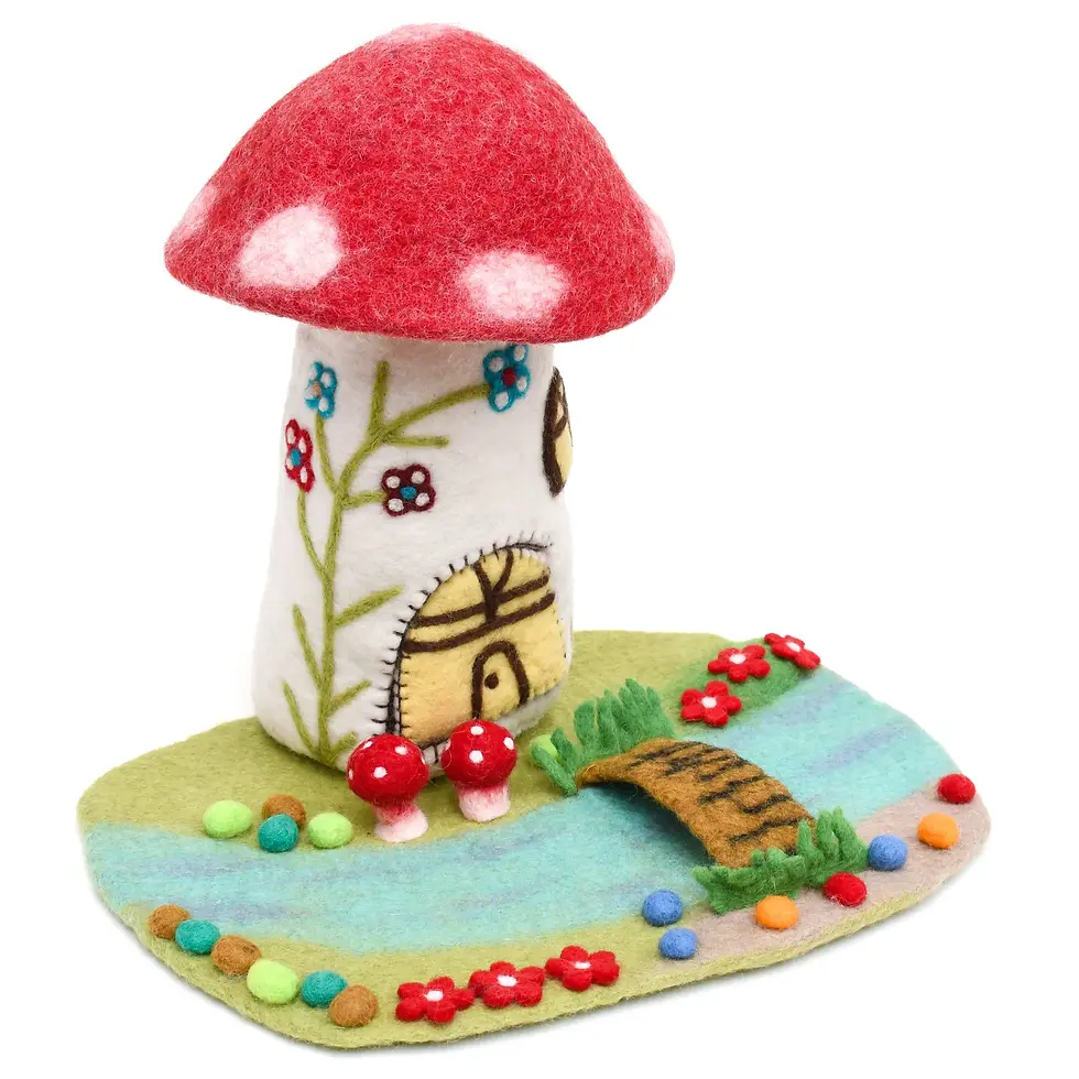 תמונה ממוזערת: Fairy River and Bridge Play Mat Playscape