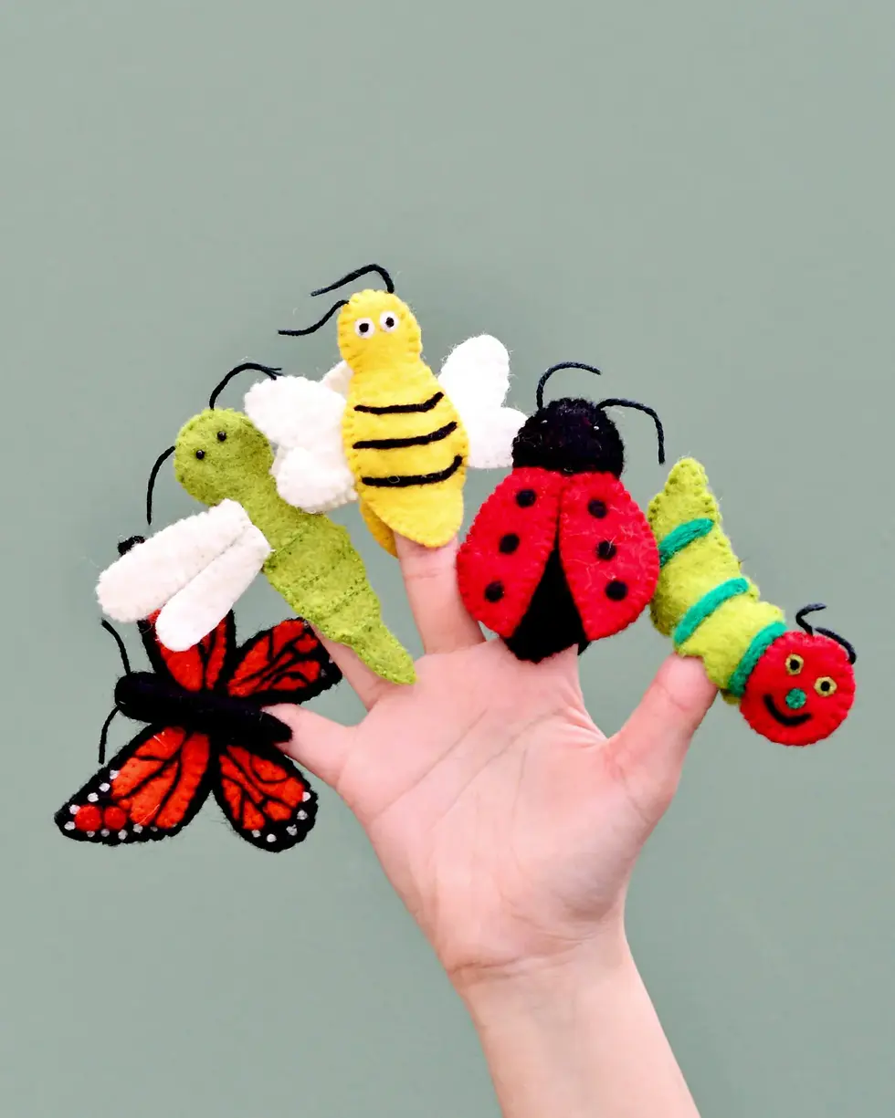 תמונה ממוזערת: Insects and Bugs - Finger Puppet Set
