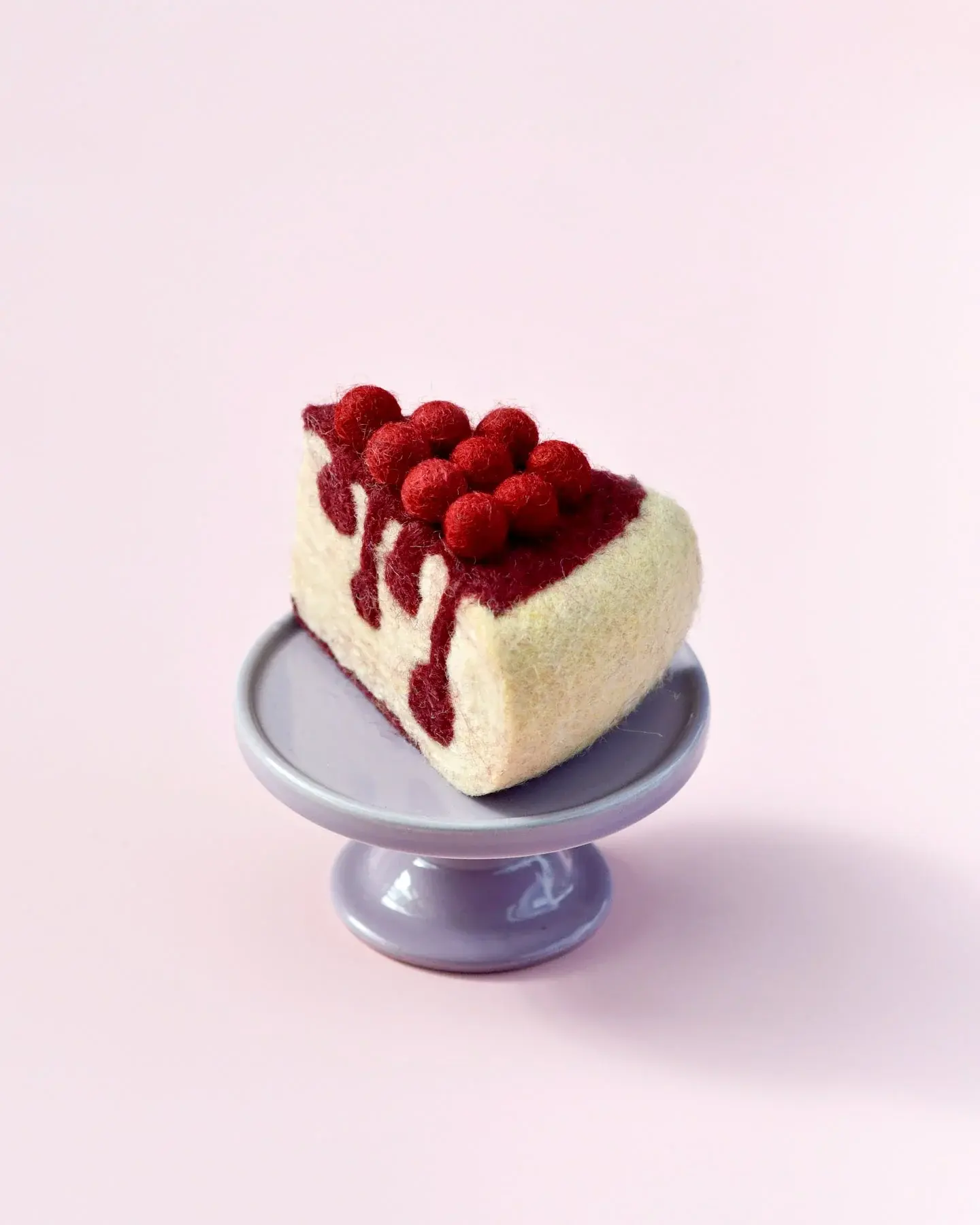 Felt Cake Slice – Cheesecake with Berries