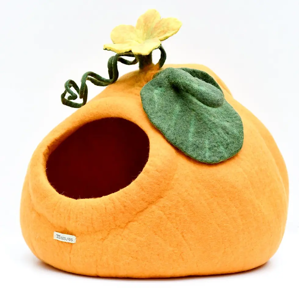 תמונה ממוזערת: Felt Cat Cave - Pumpkin