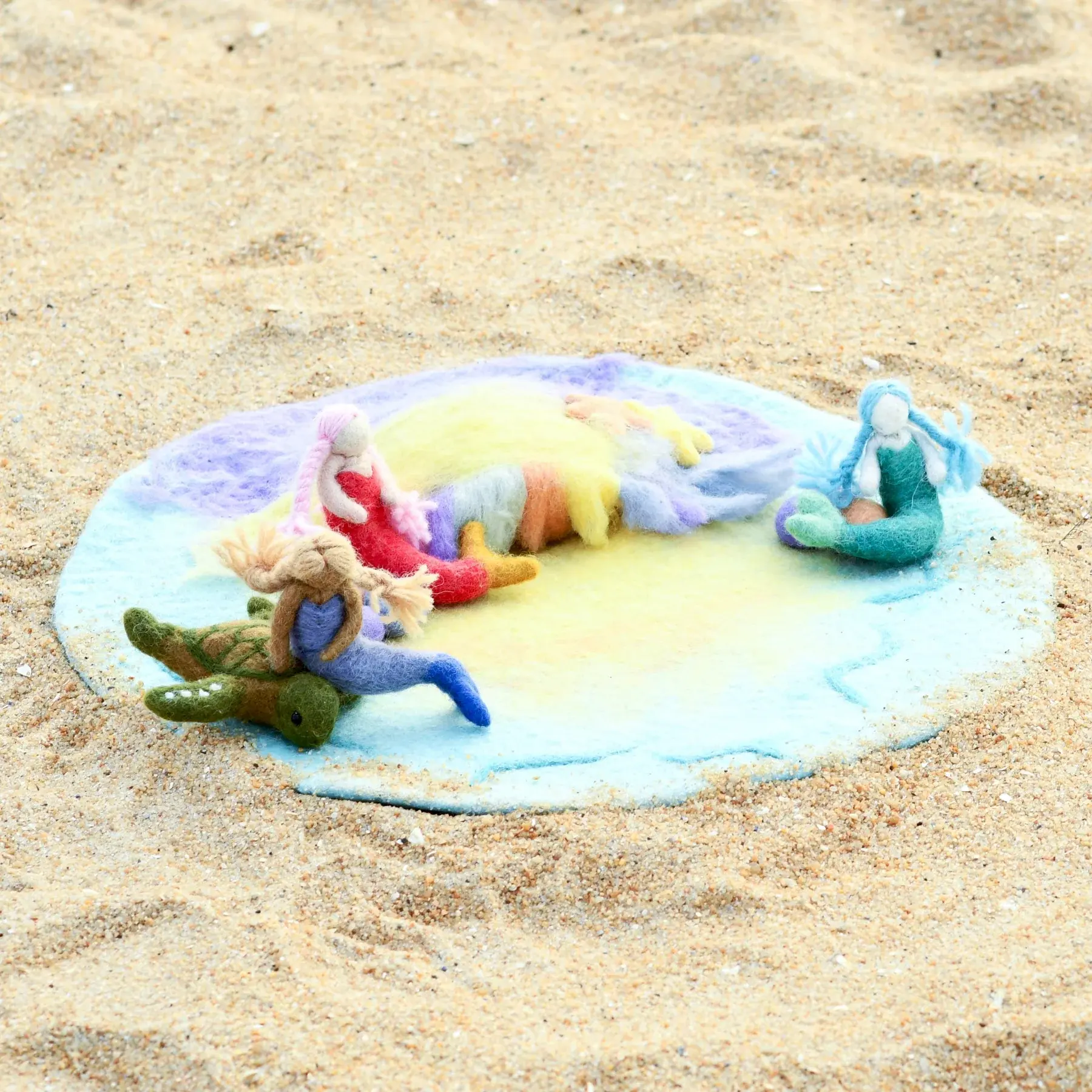 Mermaid Bay – Round Felt Play Mat