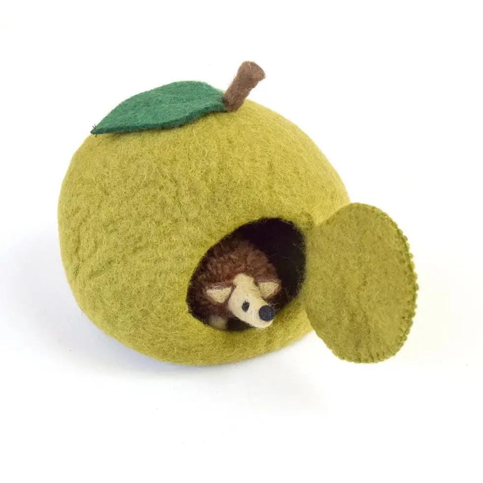 Thumbnail: Felt Apple House with Hedgehog Doll








