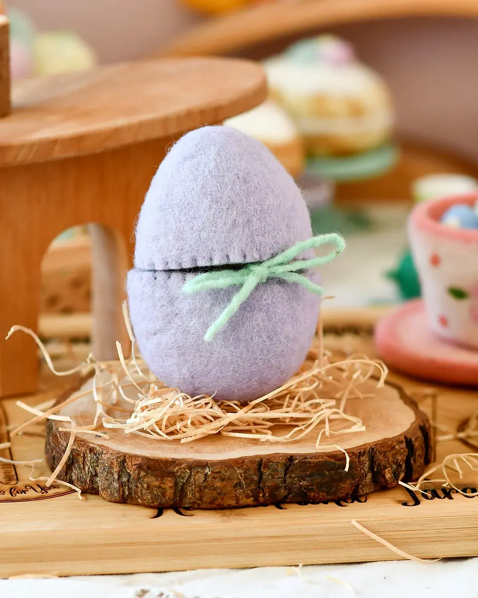 תמונה ממוזערת: Felt Surprise Egg with Duck Inside