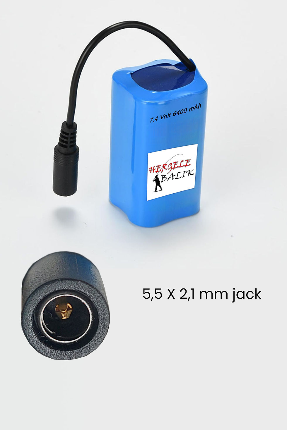 Küçük resim: Sazan Yemleme Botu Pili 7.4V, 6400 mAh Akıllı BMS Koruma Sistemi Tekne Pili