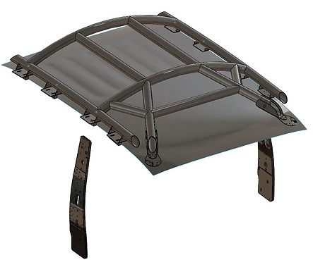 modelo barra antivuelco halo soportes internos