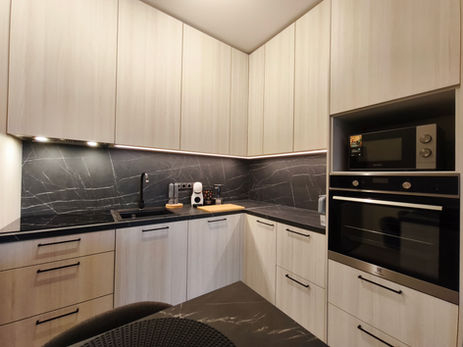 Stylish kitchen interior in guesthouse near Pärnu