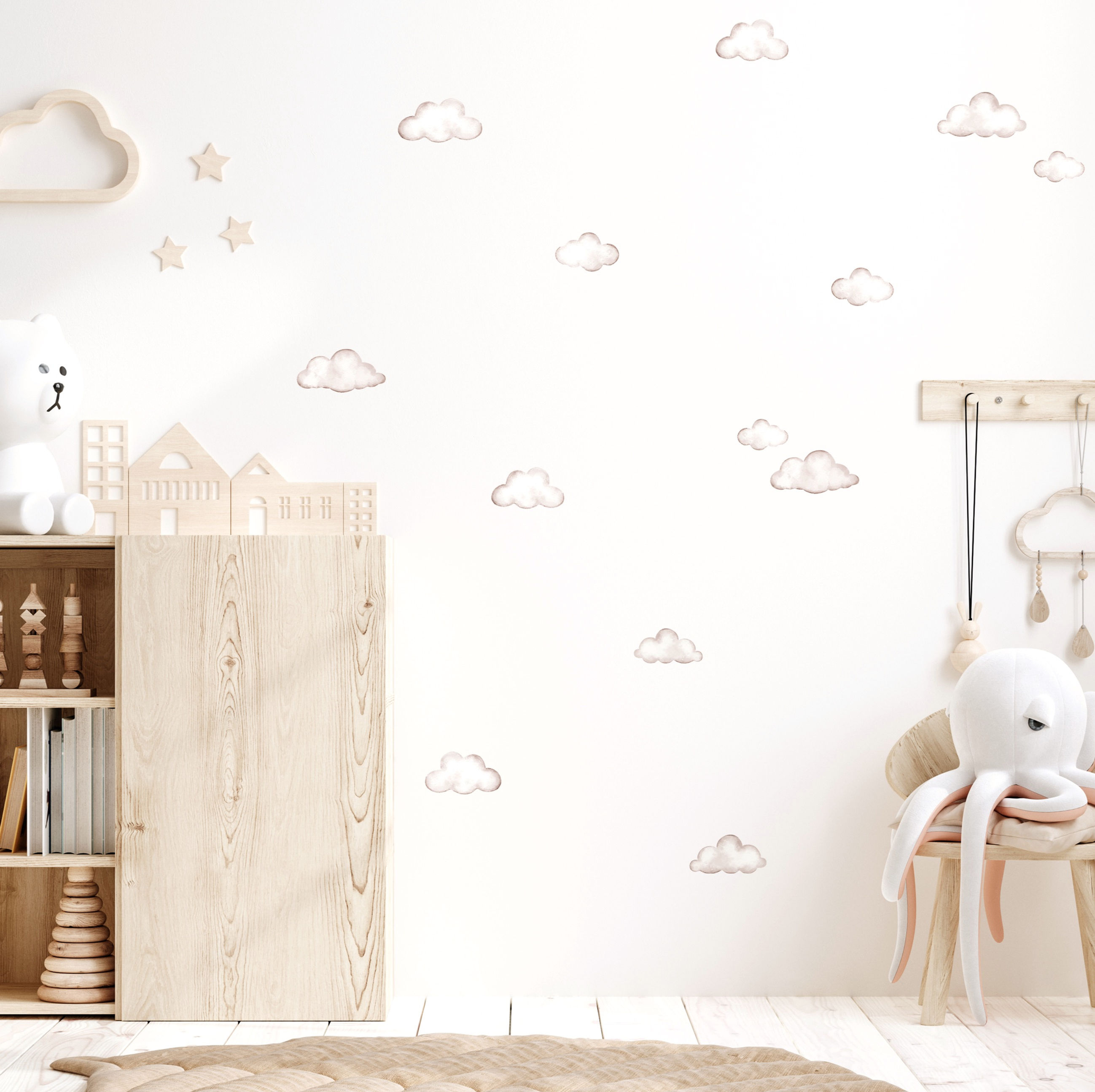 Wall Stickers | Nuvens Dusty Rose