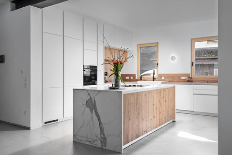 Modell SILBERMOND | Küchenfront POLARWEISS