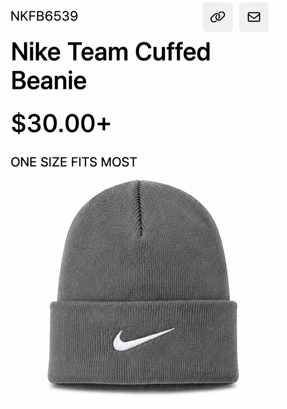 Thumbnail: Nike Team Cuffed Beanie