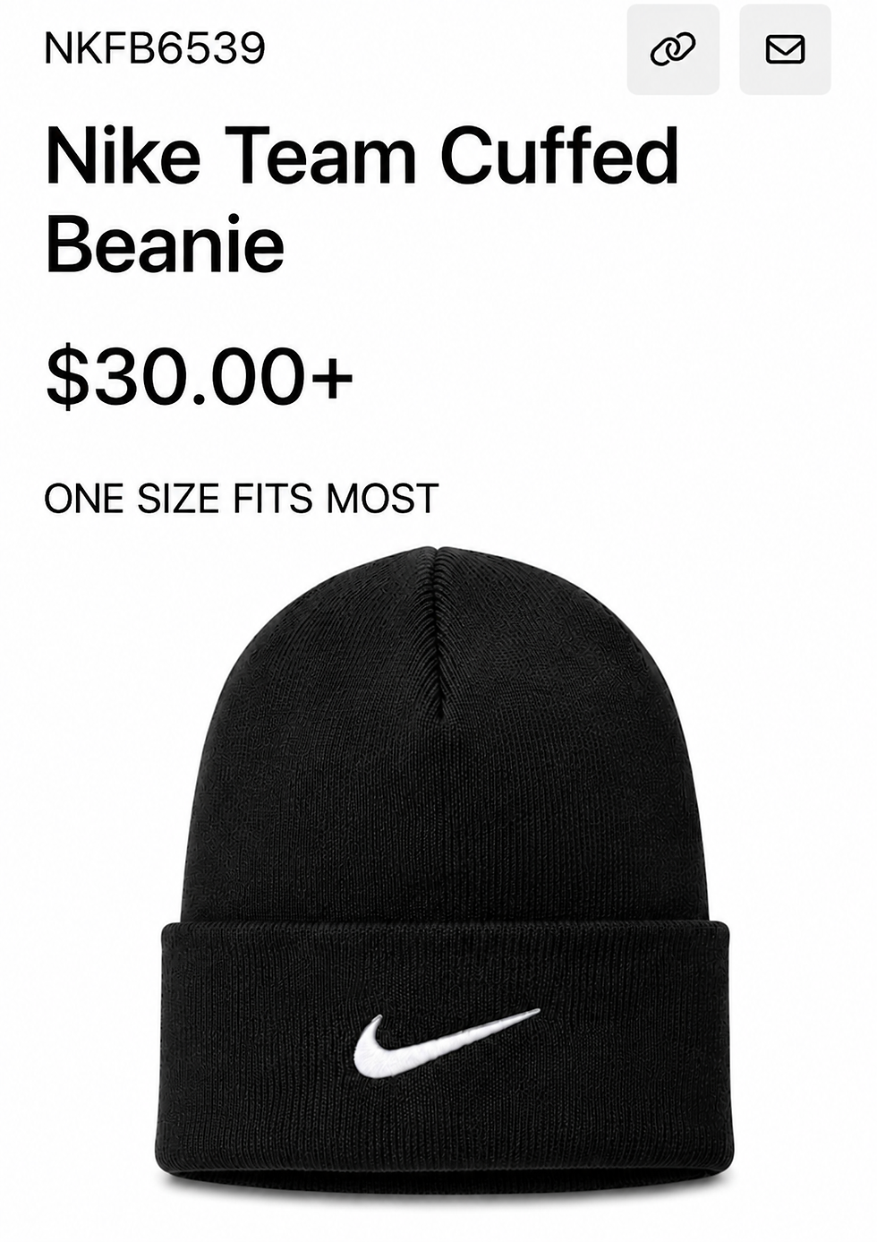 Thumbnail: Nike Team Cuffed Beanie