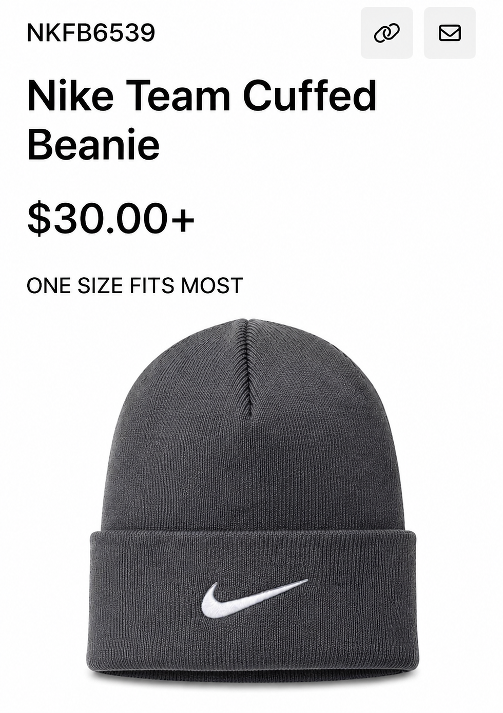 Thumbnail: Nike Team Cuffed Beanie