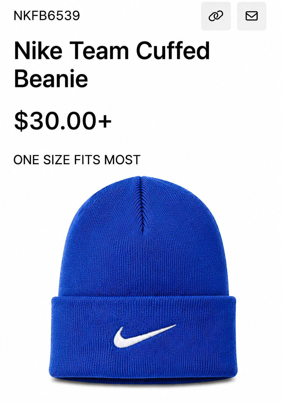 Thumbnail: Nike Team Cuffed Beanie