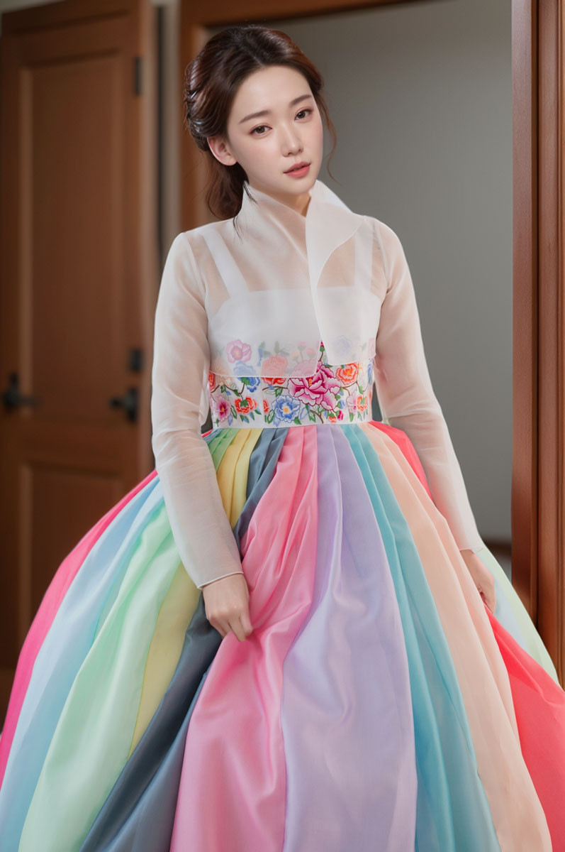 섬네일: White Ivory Jacket Ensemble