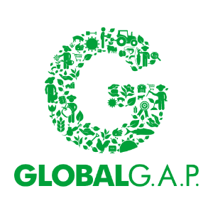 GLOBALG.A.P. logo: green letter G filled with farming icons