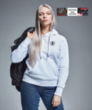 Ladies KTF Fist Retro 3 Printed Hoodie