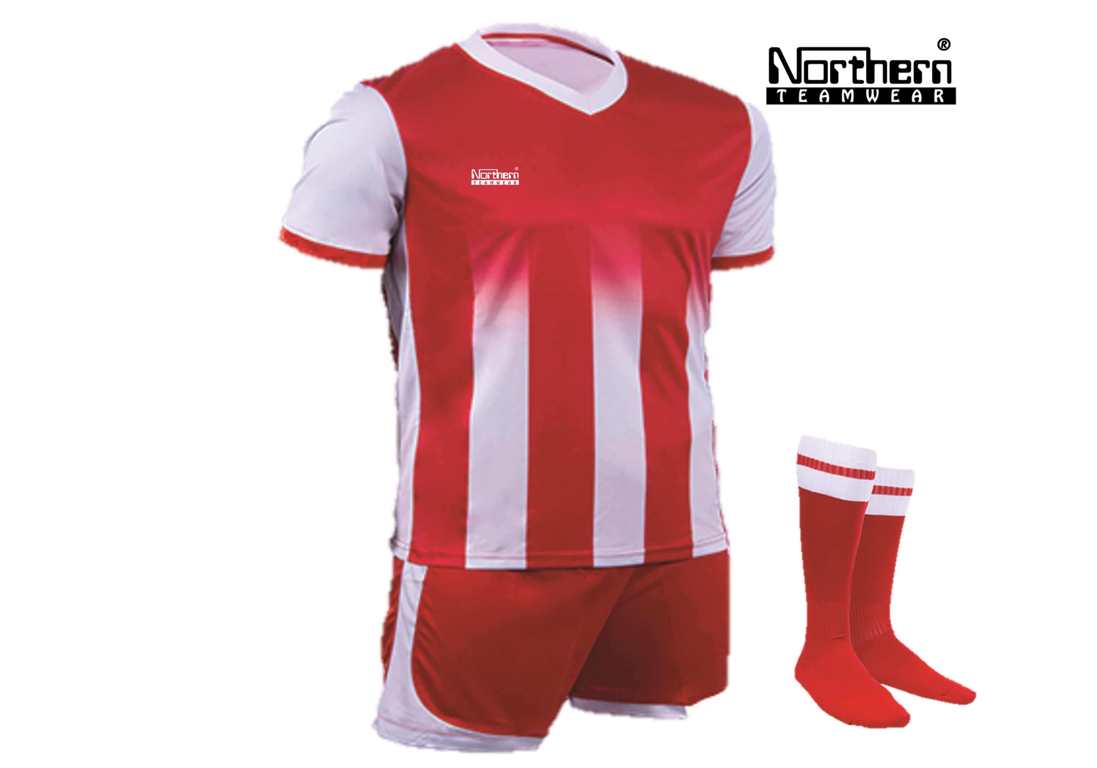 Teamwear Stripe Kit Red/White