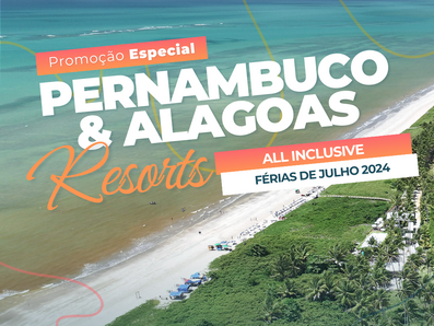 🚨🏝️PROMO ESPECIAL: Pernambuco e Alagoas: Resort all inclusive