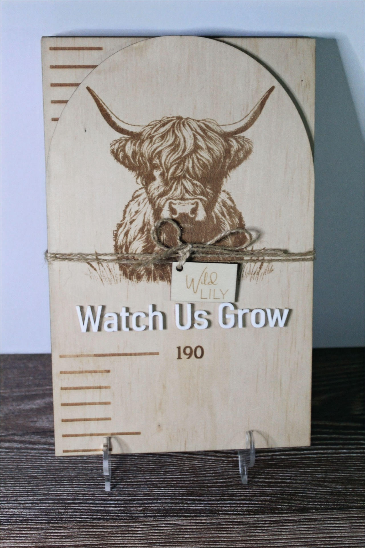 Height Chart - Watch Us Grow Highland Cow