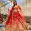 Thumbnail: Peacock Design Red Bridal Lehenga Choli