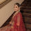 Thumbnail: Unique bridal lehenga in maroon with green dupatta