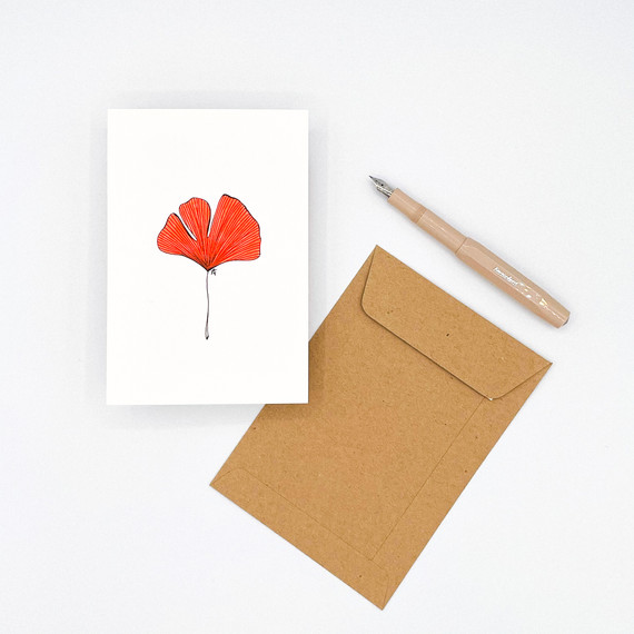 Carte ginkgo fluo