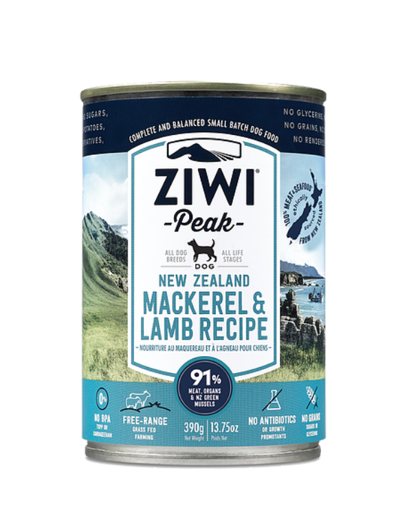 ZIWIPEAK 鯖魚+羊肉配方罐頭 390g