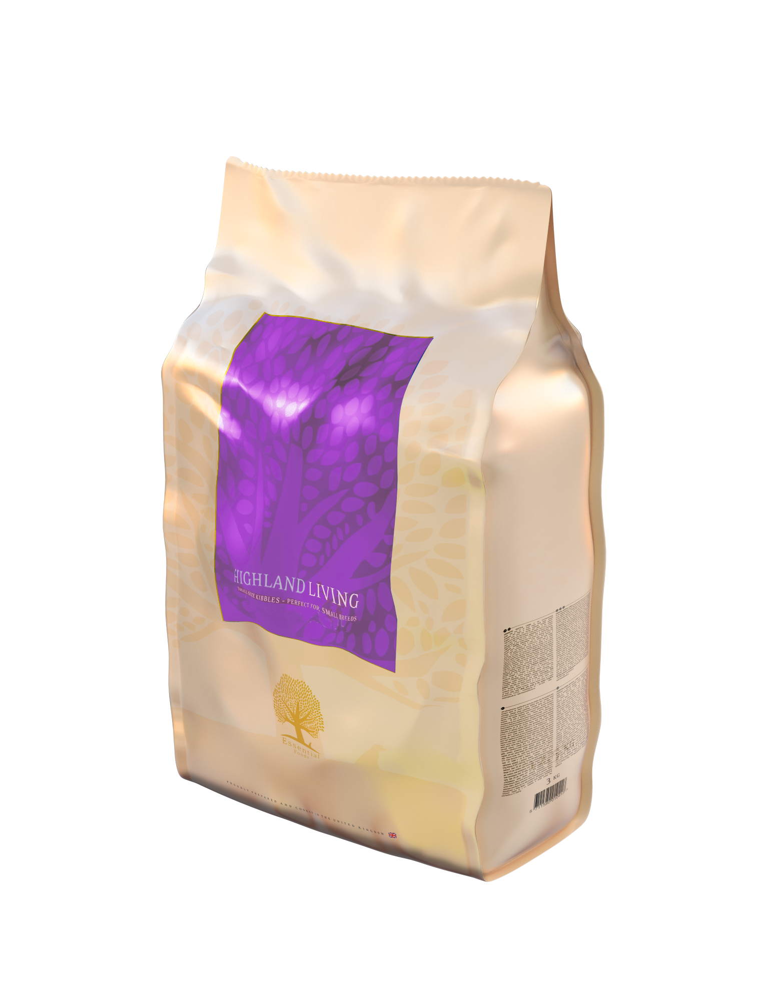 Essential 易膳 完美高原生活 ( 小粒 ) 無榖物全天然高原禽鳥/安格斯牛成年狗糧 2.5kg