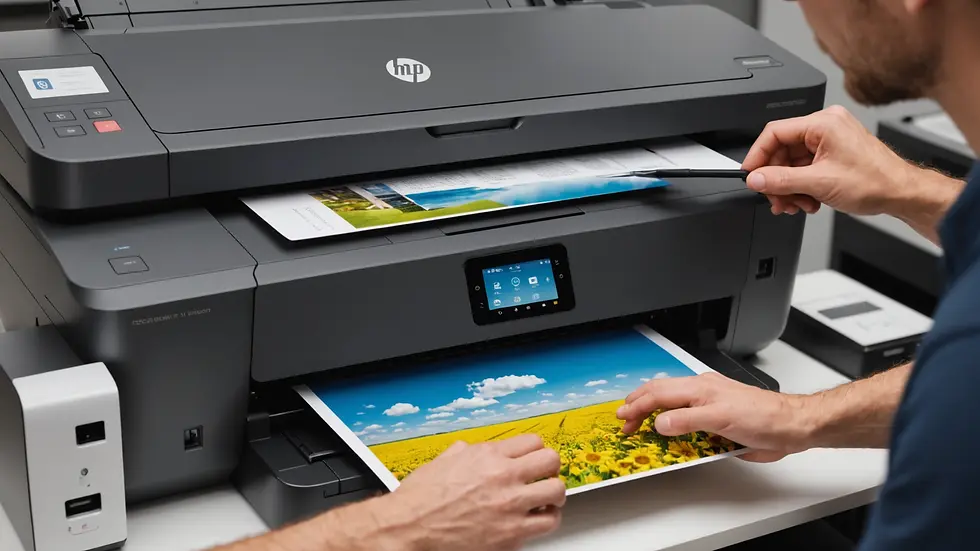 Printing a Test Page with the HP Smart Tank 7001