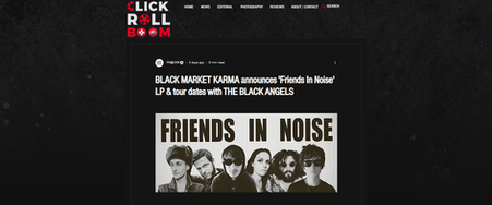 BLACK MARKET KARMA announces 'Friends In Noise' LP & tour dates with THE BLACK ANGELS