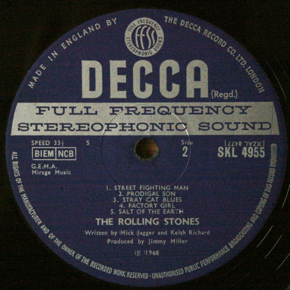 Thumbnail: The Rolling Stones - Beggars Banquet, 1968 UK