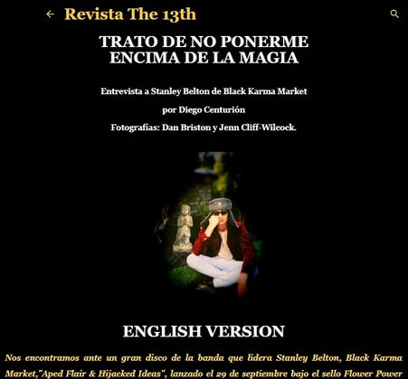 TRATO DE NO PONERMEENCIMA DE LA MAGIAEntrevista a Stanley Belton de Black Karma Marketpor Diego 