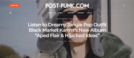 Listen to Dreamy Jangle Pop Outfit Black Market Karma’s New Album “Aped Flair & Hijacked Ideas”