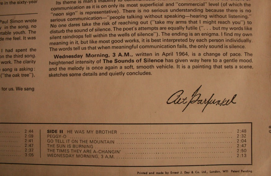 Thumbnail: Simon & Garfunkel - Wednesday Morning, 3 A.M. 1964, UK