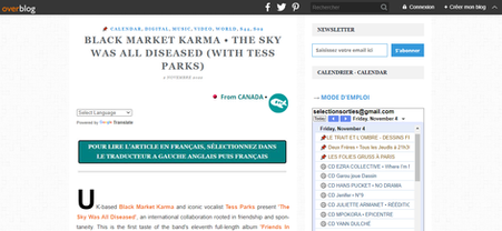 BLACK MARKET KARMA • THE SKY WAS ALL DISEASED (WITH TESS PARKS)