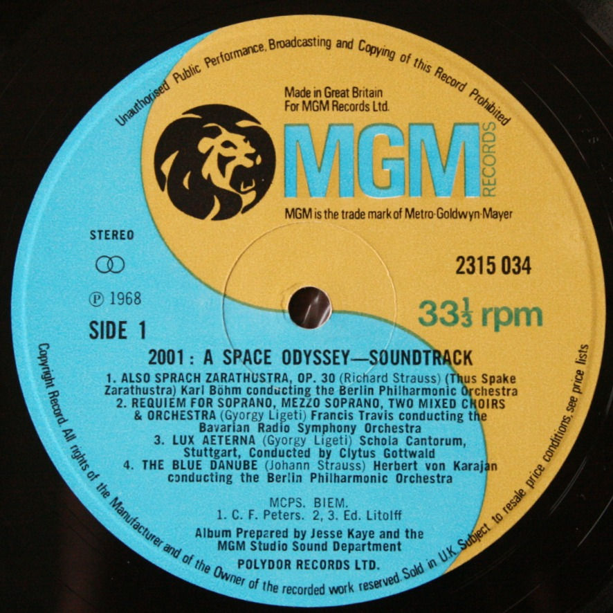 Thumbnail: Various Composers - 2001 A Space Odyssey (The Motion Picture) 1970, UK