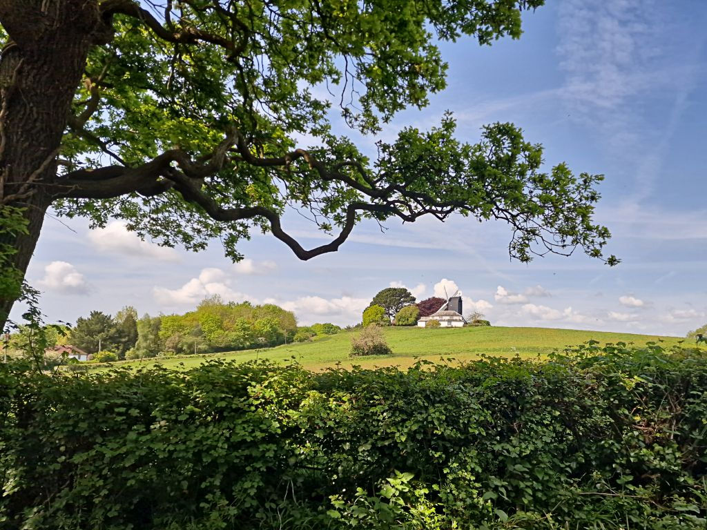 High Spring at Hog Hill Windmill in Icklesham, East Sussex, England
