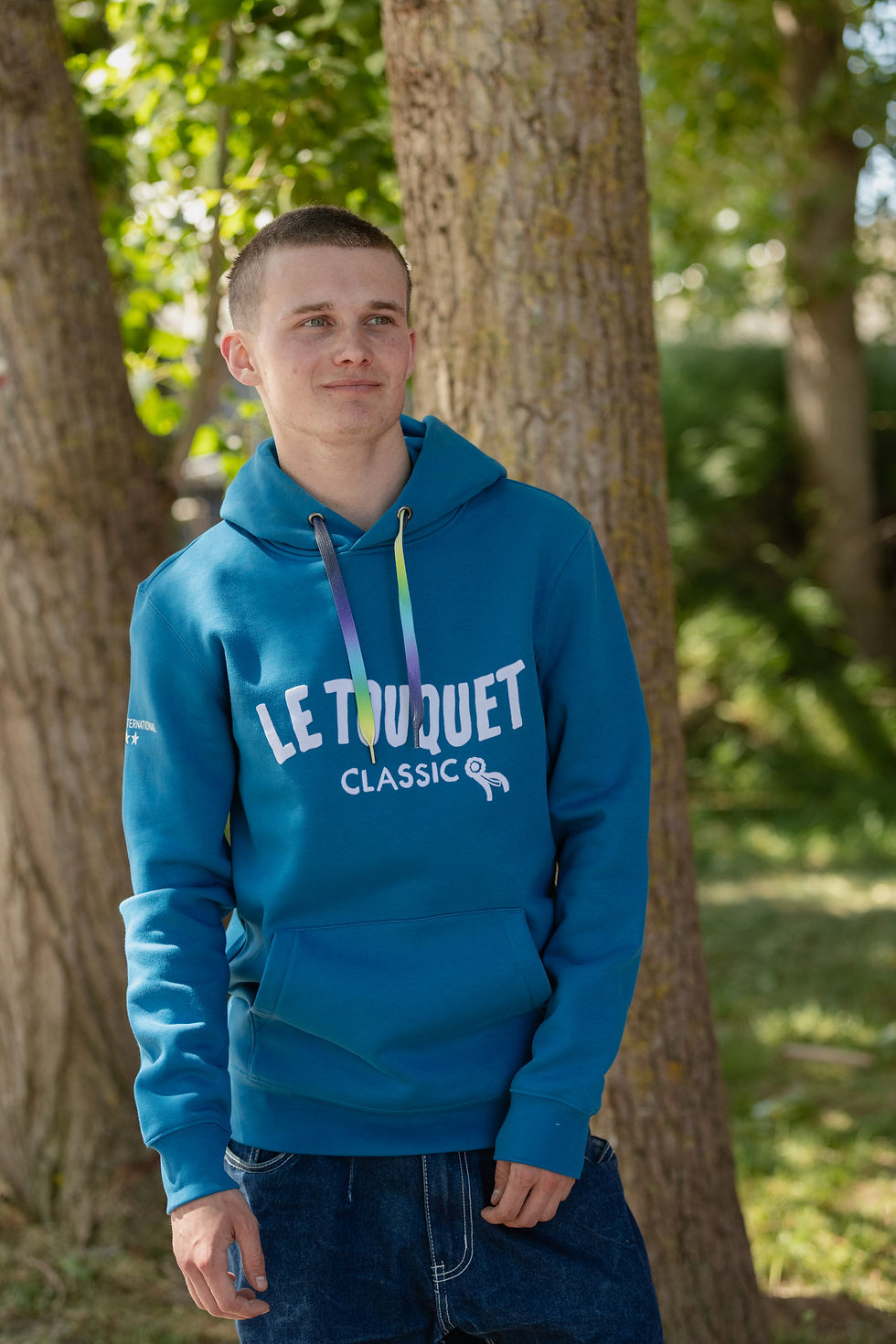 Miniature : Sweat à capuche Bleu Unisexe Le Touquet 2025