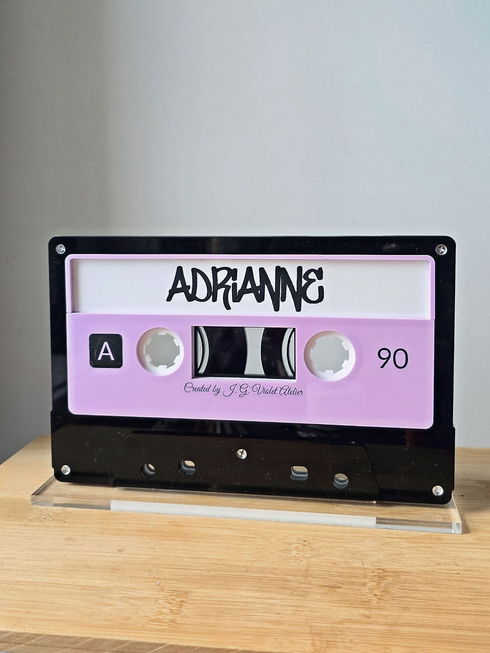 Thumbnail: Retro Cassette Tape Cake Topper & Keepsake