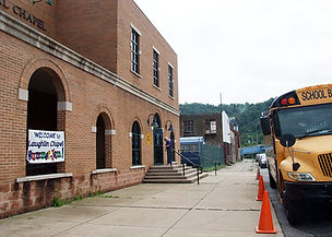 Side picture of the Laughlin Memorial Chapel
