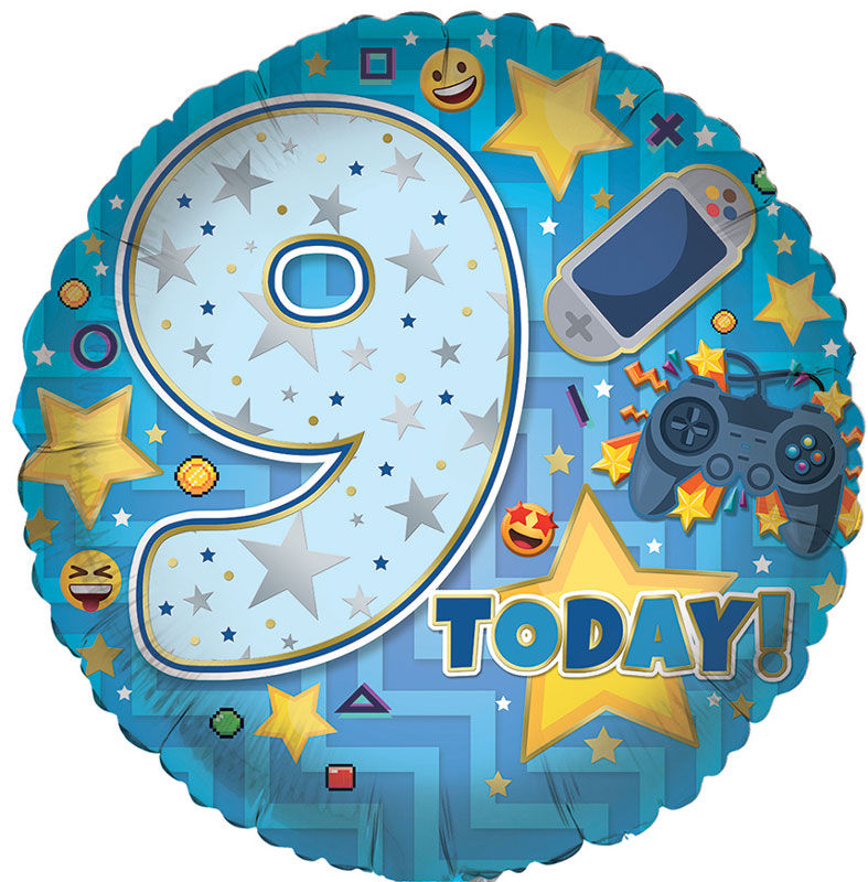Thumbnail: Age 9 Birthday Foil Balloon