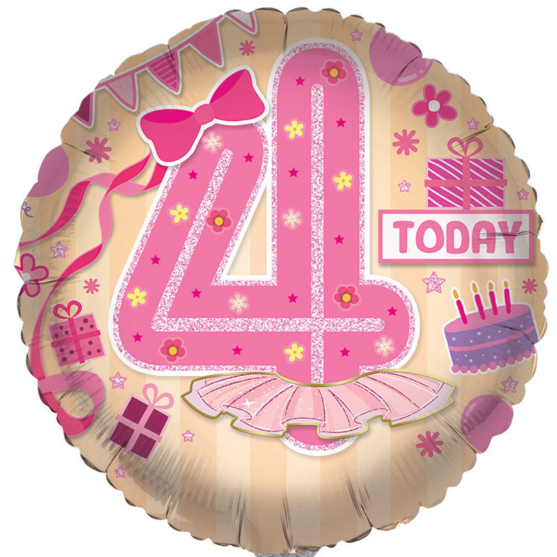 Thumbnail: Age 4 Birthday Foil Balloon 
