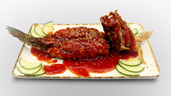 Poisson en sauce aigre-douce