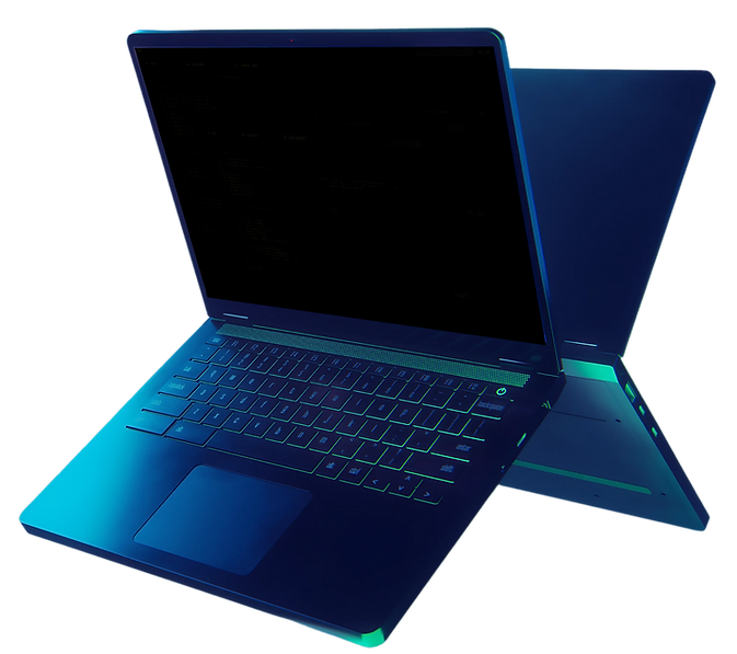 laptop hovering