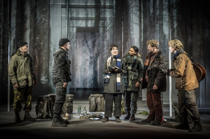 Escena de As You Like It en el Bosque de Arden.