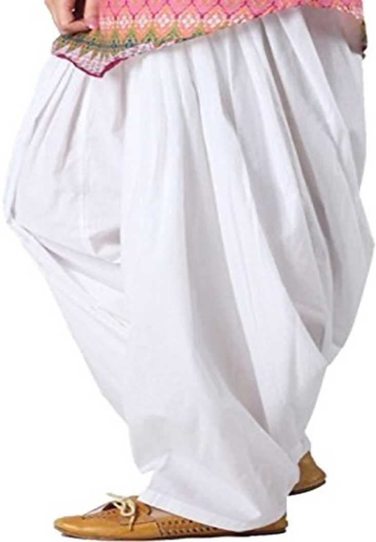 Thumbnail: KriSo Cotton Patiyala Salwar White Colour