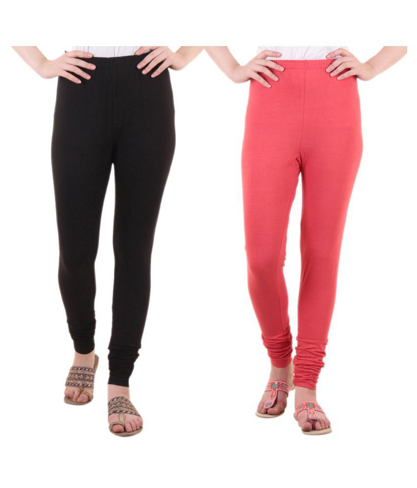 KriSo Cotton Legging Black & Pink