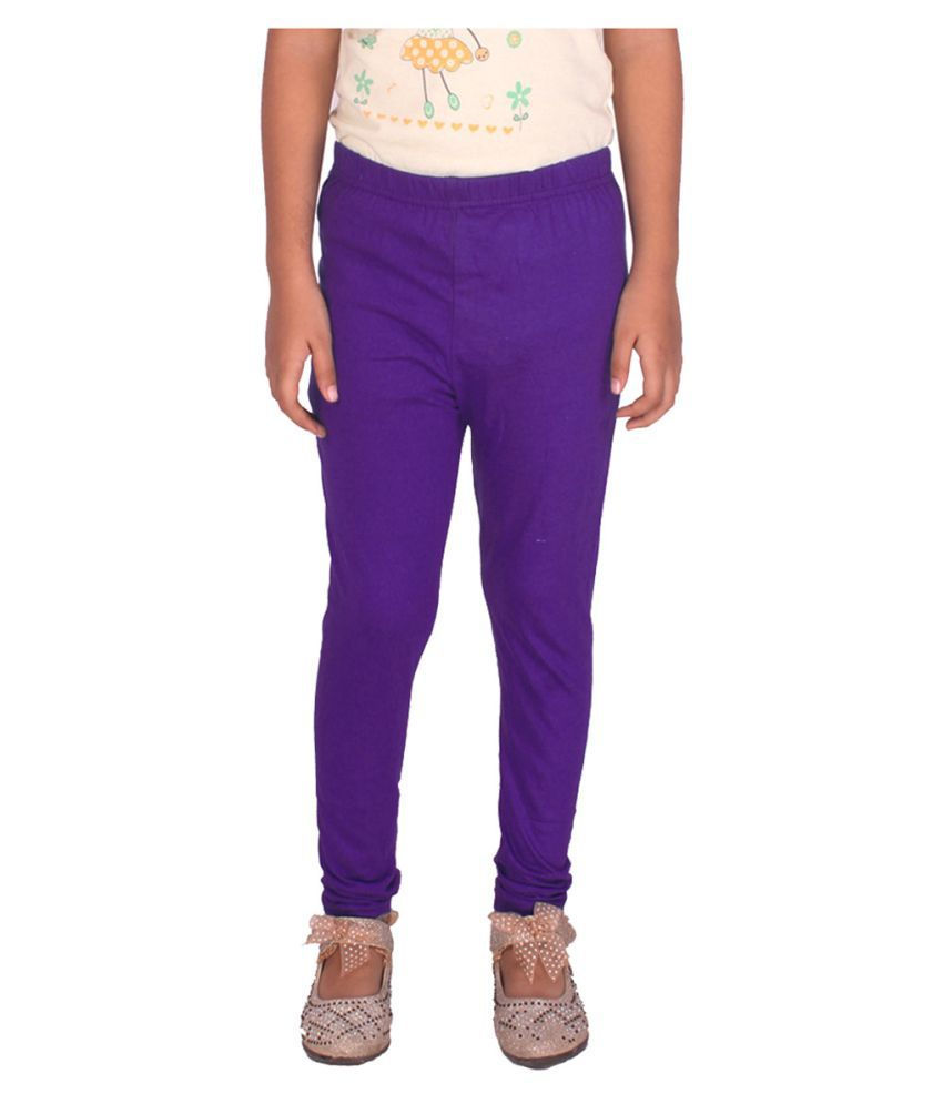 Thumbnail: KriSo Cotton Legging White & Voilet