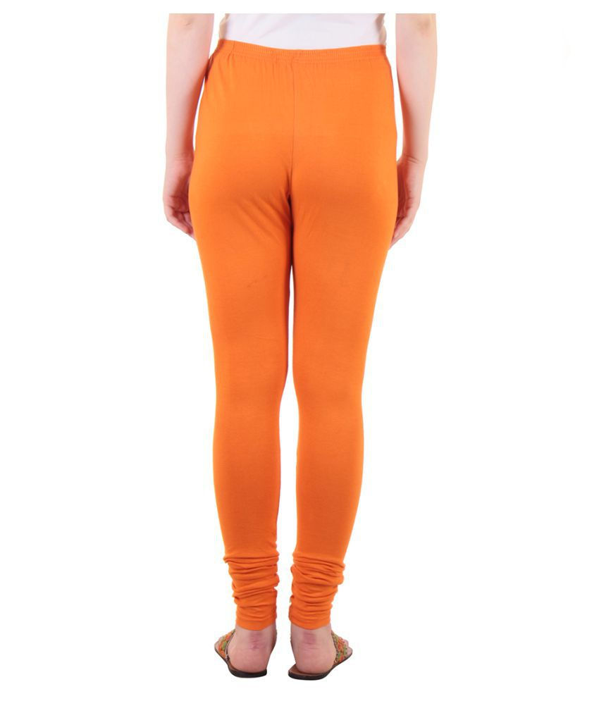 Thumbnail: KriSo Cotton Legging White & Orange