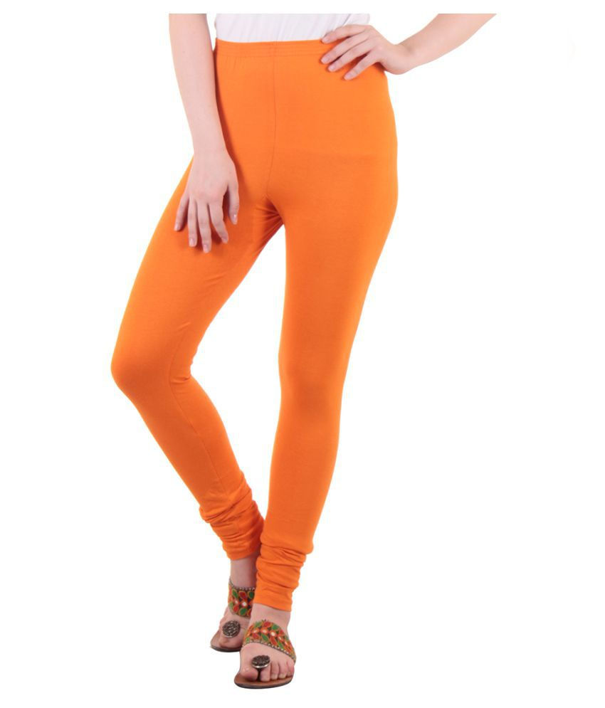 Thumbnail: KriSo Cotton Legging White & Orange